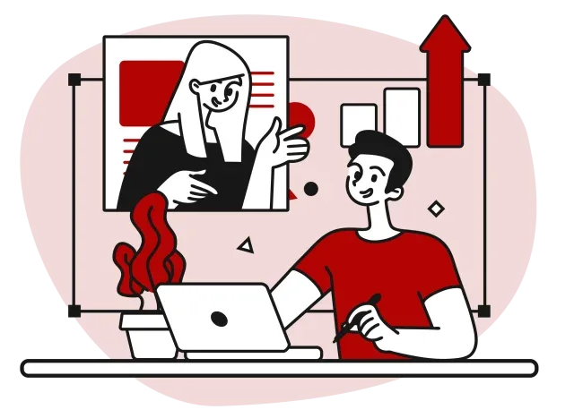 学生や若手社員の成長支援の様子